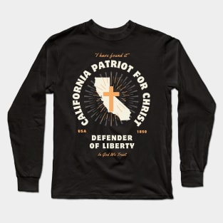 California Patriots For Christ Defenders of Liberty Christian Long Sleeve T-Shirt